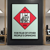 Jail canvas wall art