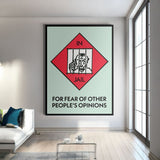 Jail canvas wall art