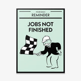 Jobs Not Finished canvas wall art