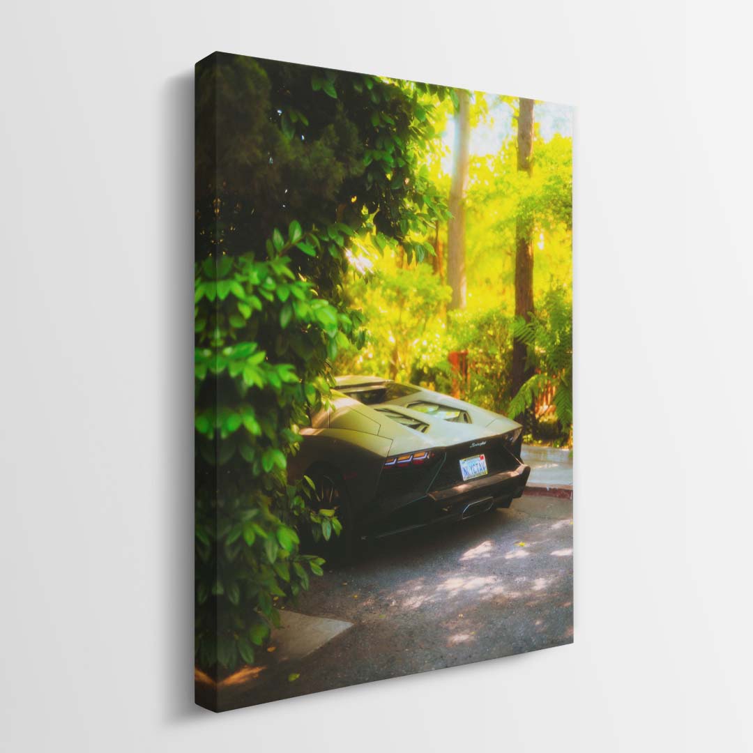 Jungle Aventador canvas wall art