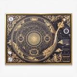 Karma Baroque canvas in a gold floating frame
