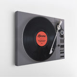 Side view of the Karma canvas showing the gallery-wrapped edge