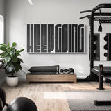 Keep Going (Black Maze) canvas wall art