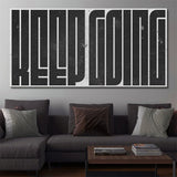 Keep Going (Black Maze) canvas wall art