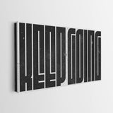 Keep Going (Black Maze) canvas wall art