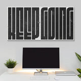 Keep Going (Black Maze) canvas wall art