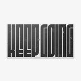 Keep Going (Black Maze) canvas wall art