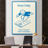 Keep Going canvas wall art
