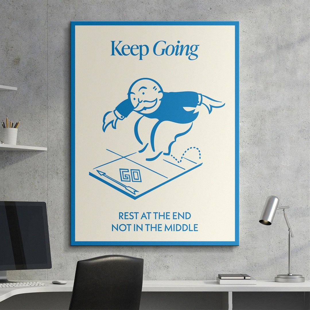 Keep Going canvas art