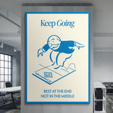 Keep Going canvas wall art