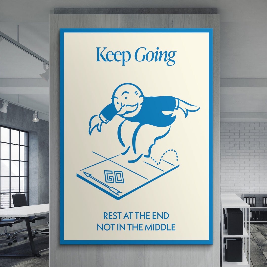 Keep Going canvas art