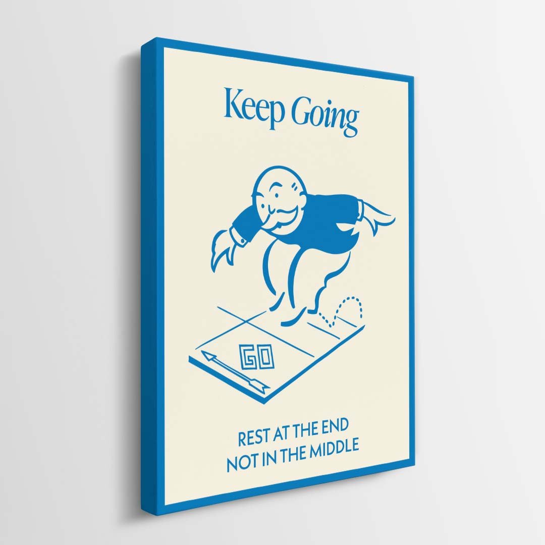 Keep Going canvas art