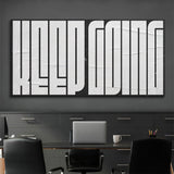 Keep Going (White Maze) canvas wall art