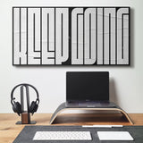 Keep Going (White Maze) canvas wall art