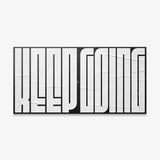 Keep Going (White Maze) canvas wall art