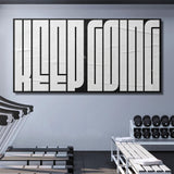 Keep Going (White Maze) canvas wall art