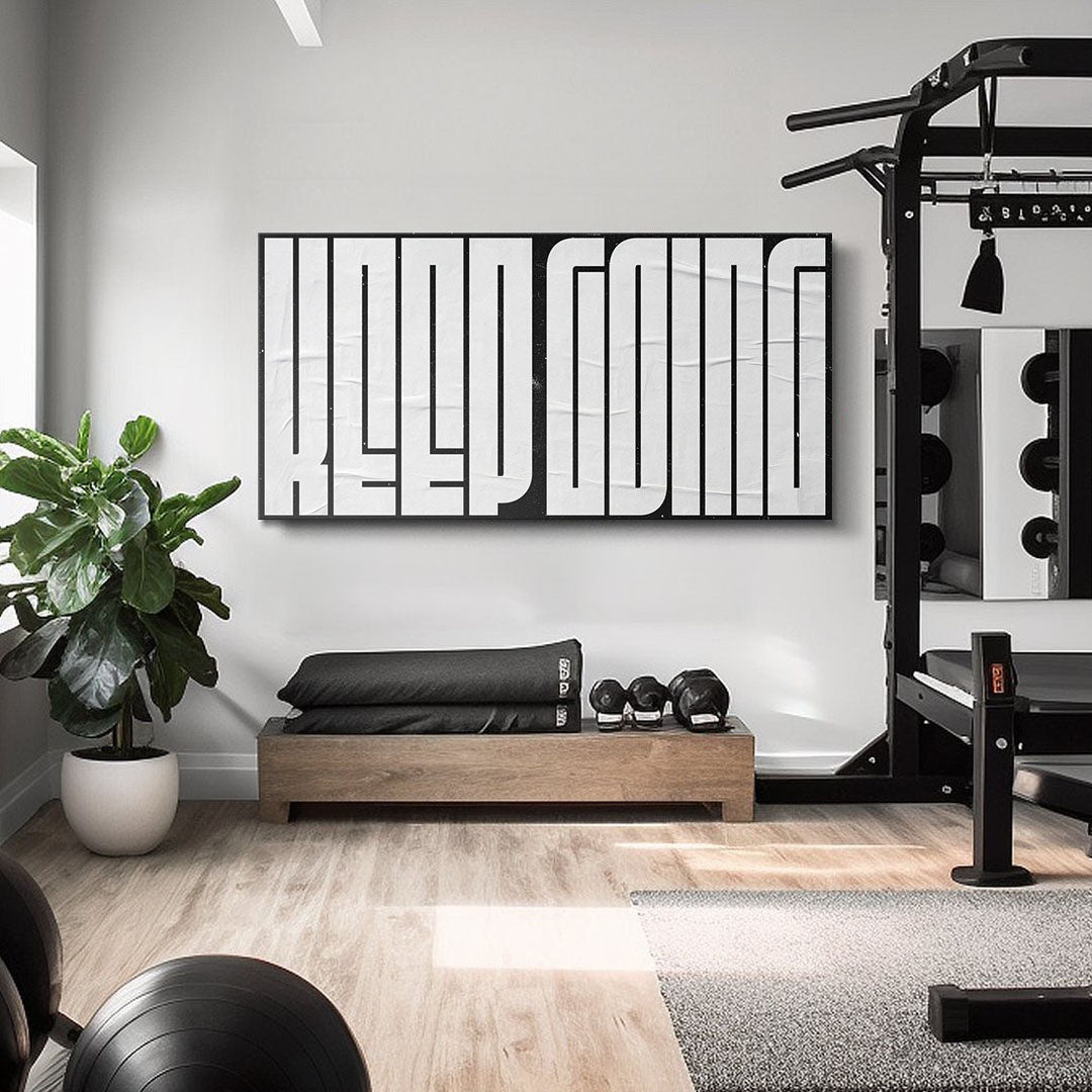 Keep Going (White Maze) canvas art