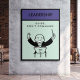 Leadership canvas wall art