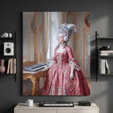 Let Them Listen canvas hanging in a home office
