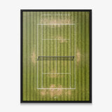 London Center Court tennis canvas with black frame