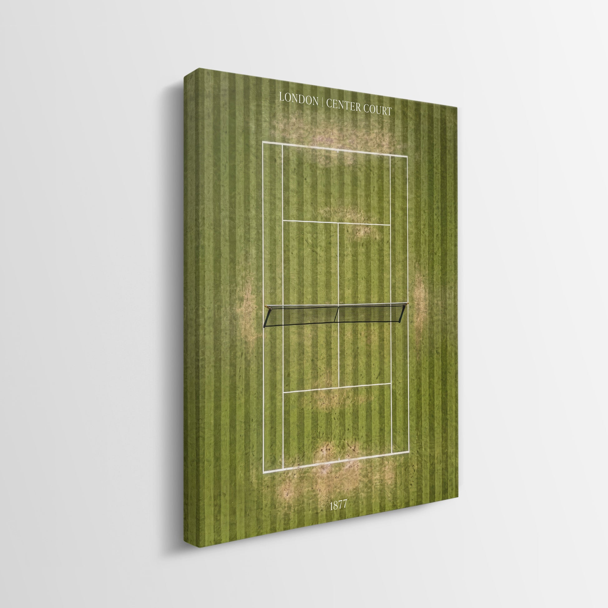 London Center Court tennis canvas gallery-wrapped side edge