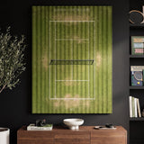 London Center Court tennis wall art canvas in a modern room