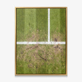 London Court tennis canvas print in a gold floating frame