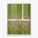 London Court tennis canvas print in a white floating frame