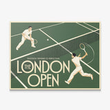 London Open tennis wall art canvas print