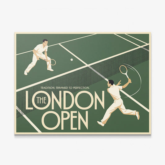 London Open tennis wall art canvas print