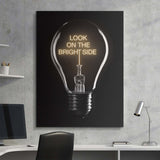 Look On The Bright Side canvas wall art