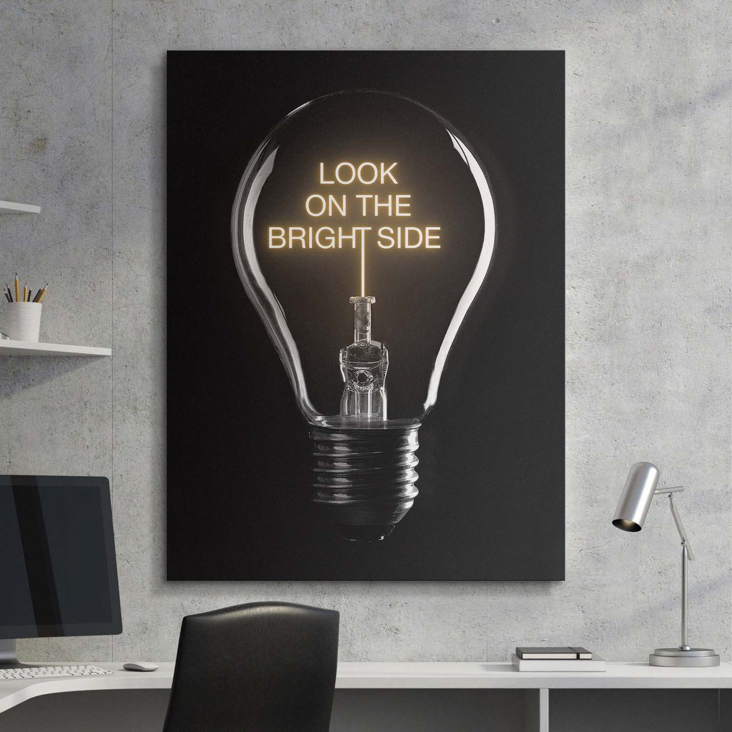 Look On The Bright Side canvas wall art