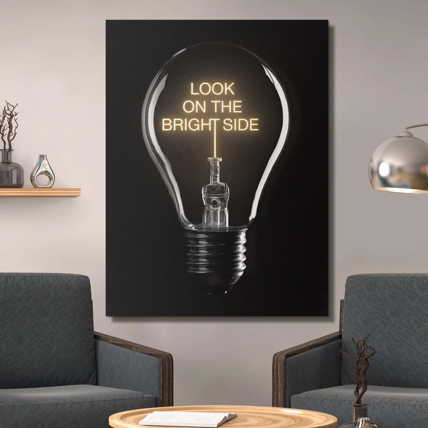 Look On The Bright Side canvas wall art