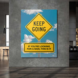 Looking For A Sign canvas wall art