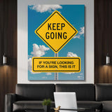 Looking For A Sign canvas wall art