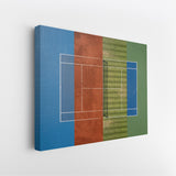 Side profile of the Majors Courts gallery-wrapped canvas edge