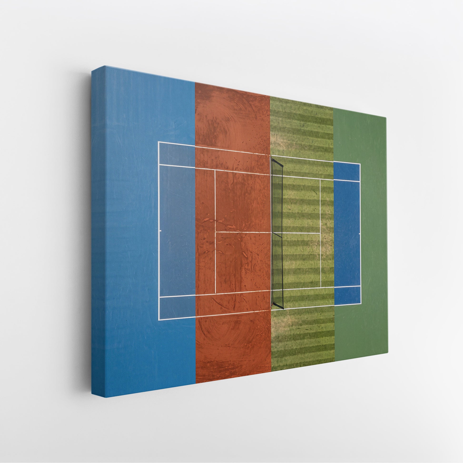Side profile of the Majors Courts gallery-wrapped canvas edge