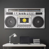 Make Happiness Louder (Boombox) canvas wall art