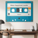 Make Happiness Louder canvas wall art