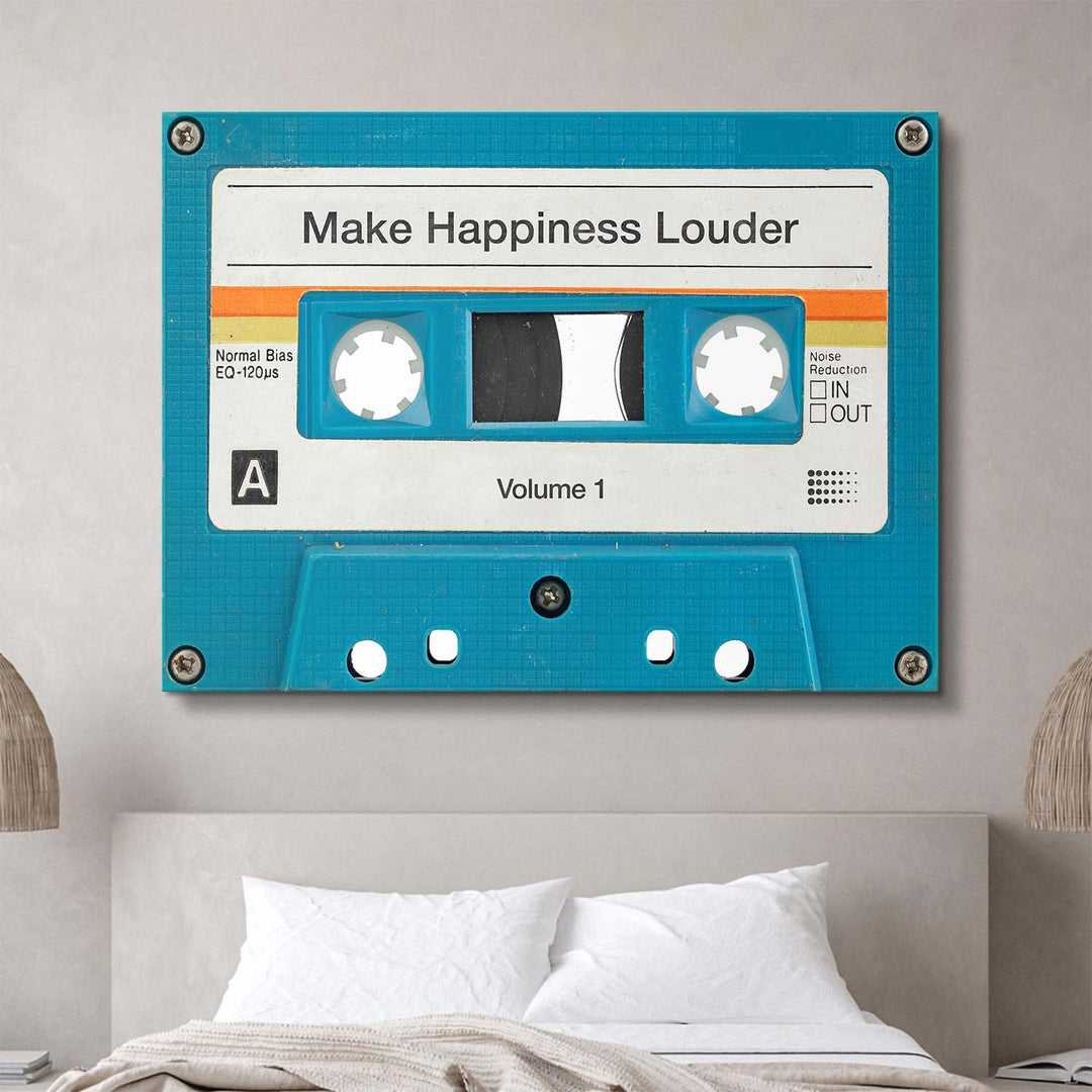 Make Happiness Louder canvas art