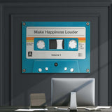 Make Happiness Louder canvas wall art