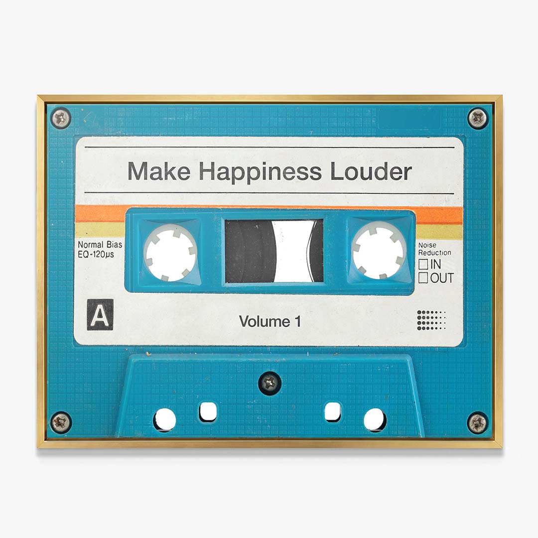 Make Happiness Louder canvas wall art