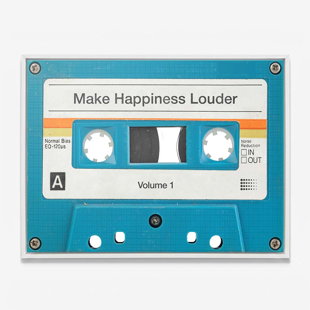 Make Happiness Louder canvas wall art