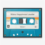 Make Happiness Louder canvas wall art
