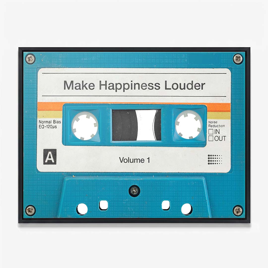 Make Happiness Louder canvas wall art