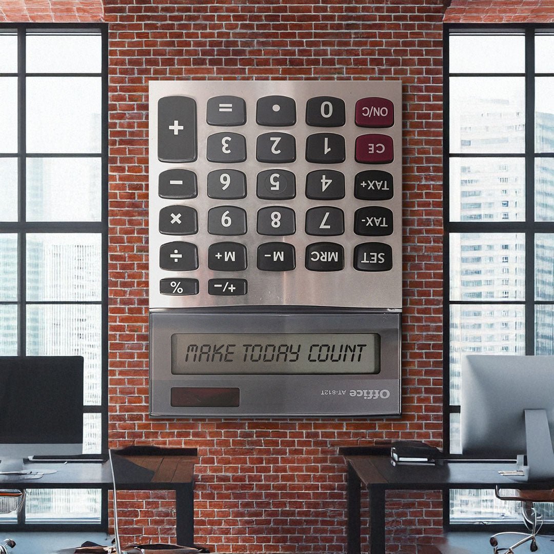 Make Today Count canvas wall art
