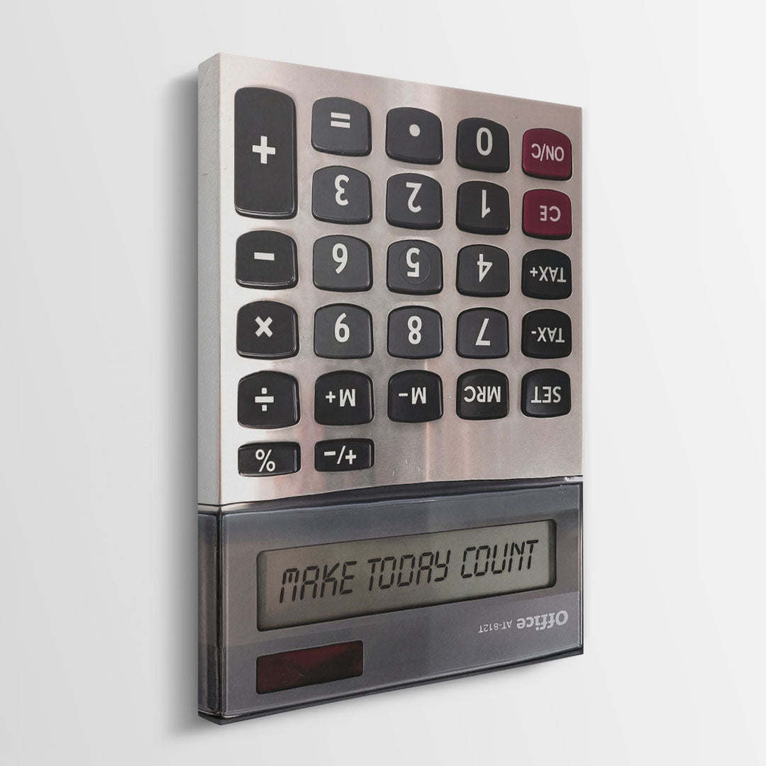 Make Today Count canvas wall art