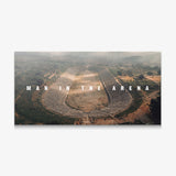 Man In The Arena ancient Greek stadium canvas print