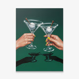 Martini Golf canvas wall art print