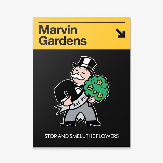Marvin Gardens Sign motivational canvas wall art